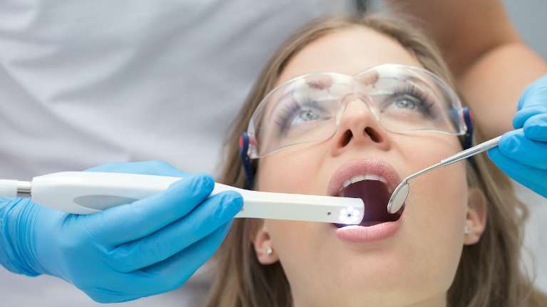 Dentist Check patient